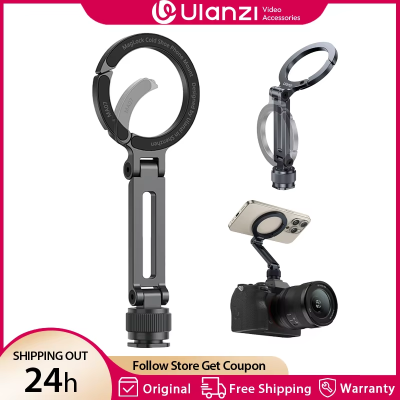 MA07 Magsafe Phone Holder for Iphone Camera Fill Light Tripod Mount with Cold Sh