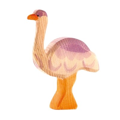 Vogel Strauß - Ostheimer 2053 Holzfigur Strauss NEU