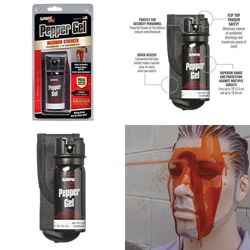 Hottest!!! Wildfire 18% Sticky Pepper Gel Spray Flip Top 4 Oz Self Home Defense
