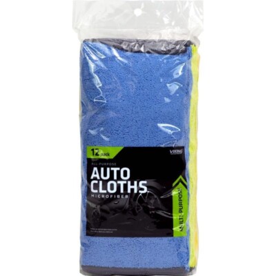 Viking 16 in. L X 12 in. W Microfiber Auto Cleaning Cloth 12 pk All Purpose New!