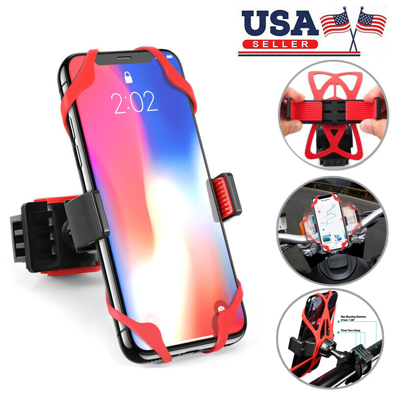 Bicycle Motorcycle MTB Bike Handlebar Silicone Mount Holder 