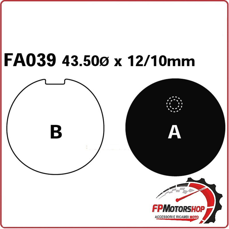 PASTIGLIE PASTICCHE FRENI PER MOTO KAWASAKI Z200 77> SUZUKI EBC FA039 ORGANICA