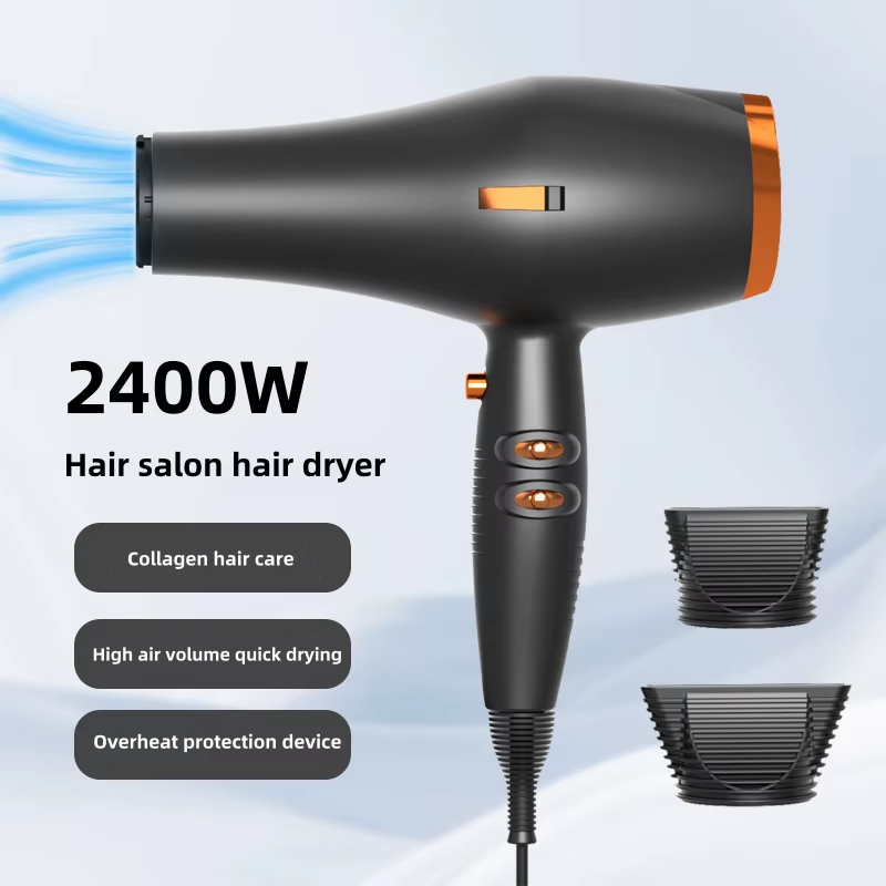 2025 Amazon's Same High-Speed Hair Dryer 2400W High-Power Quick Drying Hair Salo