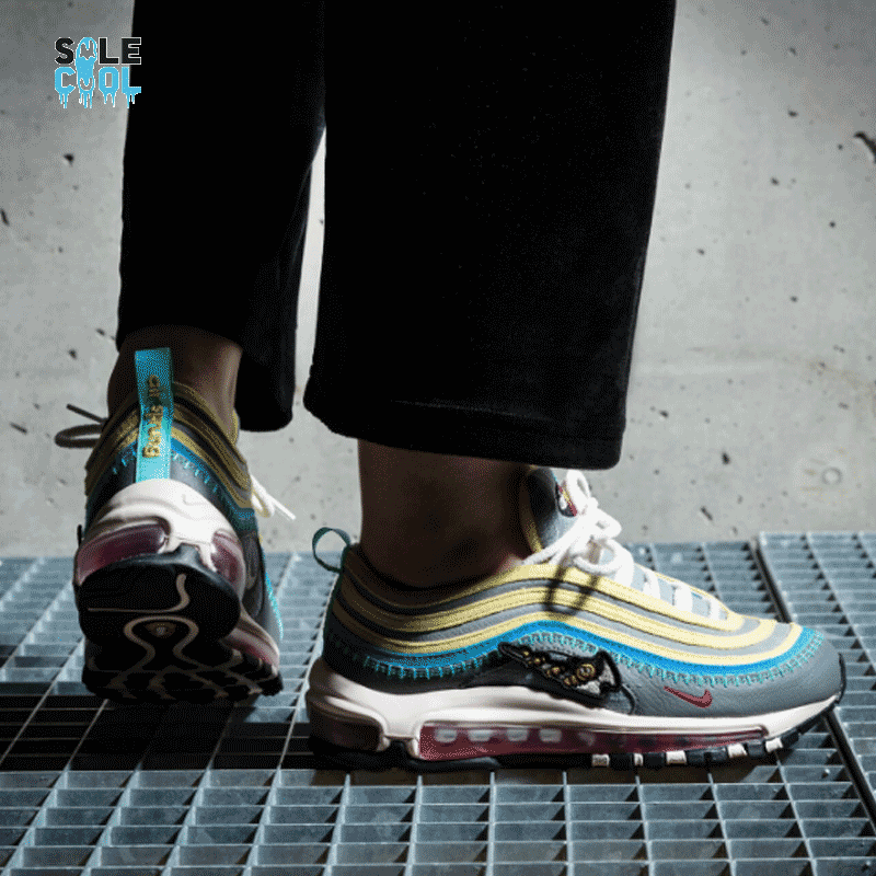 Nike Air Max 97 SE GS Sprung Kids Caterpillar Shoes DN4381