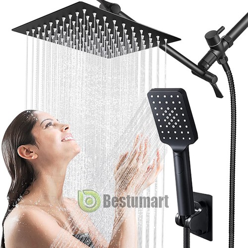 ,10.5” Rain Shower Head With Handheld High Pressure Rainfall 5ft Hose