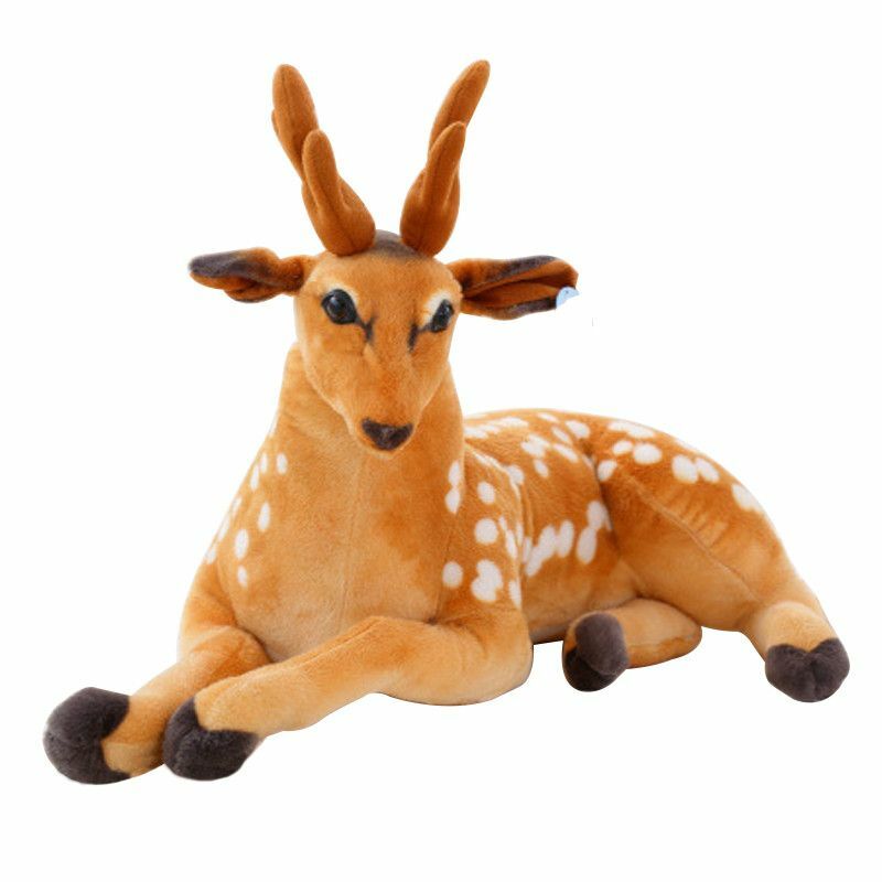 Deer Giant Plush Doll Cute Simulation Animal Plush Toy Soft Pillow Kawaii New | eBay