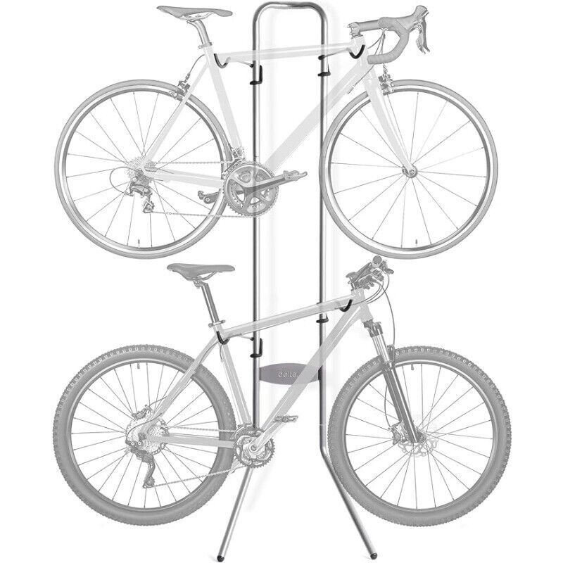 2 Bike Storage Rack Gravity Fully Adjustable Bike Rack Garage For Road MTB