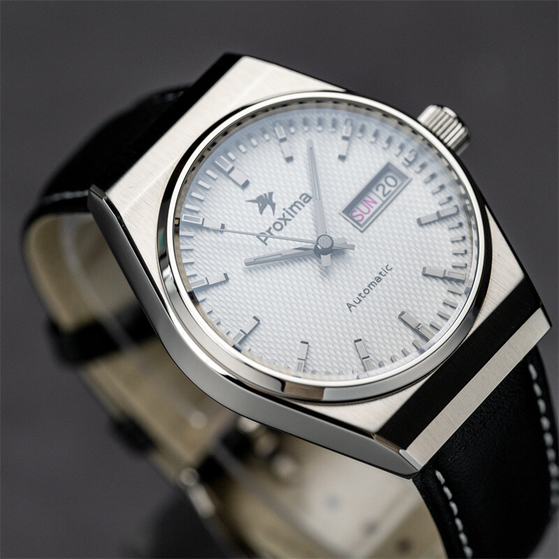 Pre-owned Proxima Men Automatic Watch 38mm Luxury Mechanical Wristwatch 200m Luminous Nh36