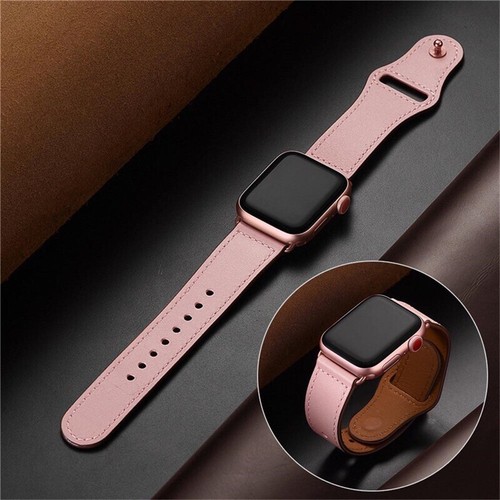 Genuine Leather Apple Watch Band For iWatch Series 8 7 6 5 4 38/40/41/42/44/45