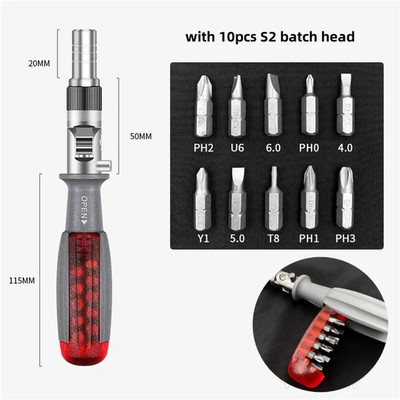11-in-1 Multi-Angle Ratchet Screwdriver Set