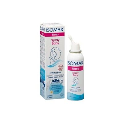 ISOMAR Nasenspray Spray Baby Meerwasser isotonisch mit Kamille 100 Ml