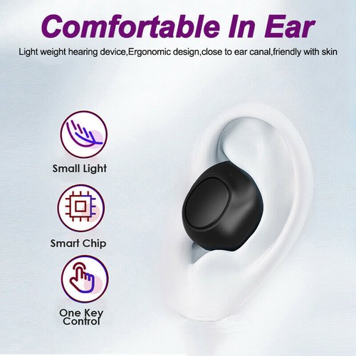 1 Set Rechargeable LED Digital Hearing Aids Aid ITE Ear Hearing Voice Amplifier✨