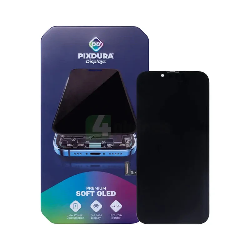 Display für iPhone 13 Pro Max Soft-OLED 120Hz Display + Rahmenkleber PIXDURA
