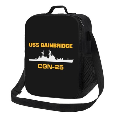 Veterans USS BAINBRIDGE CGN-25 Insulated Lunch Bag Veterans Gift