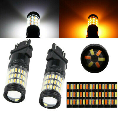 White/Amber Switchback LED Turn Signal Light Bulbs For Chevy Silverado 1500 2500