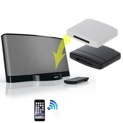 Bluetooth-compatible Music Audio 30Pin Receiver Adapter Speaker For i phone NA