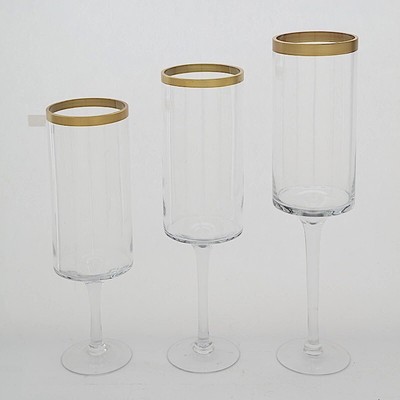 S Gold Rim Party Home Decorations