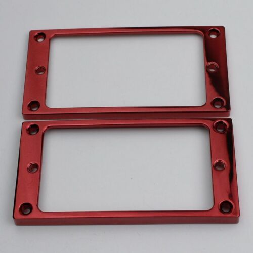 1 Set Red Pickup Mounting Rings for Humbucker Pickups Cover Frame Flat Top 