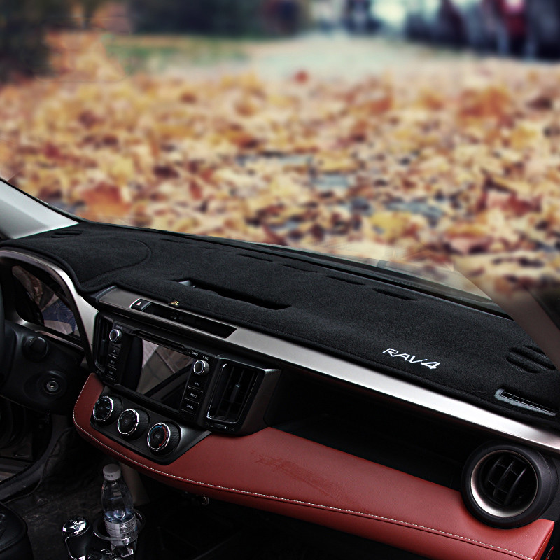 Black DashMat Dash Mat Cover Dashboard Car Inner Pad For Toyota RAV4
