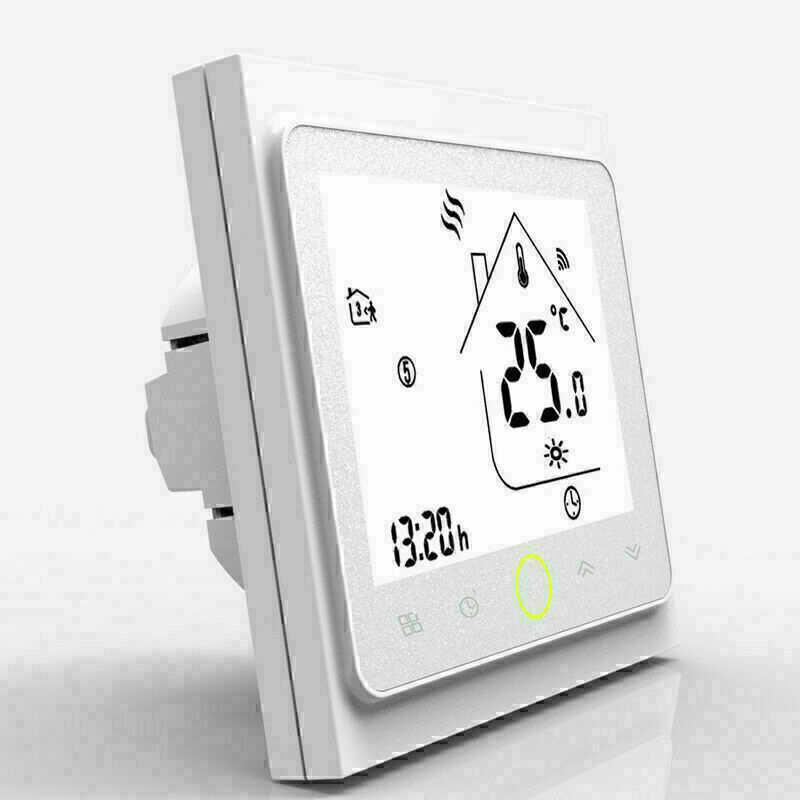 WiFi Thermostat Touch Screen Backlight for Water Heater Underfloor Heating Works