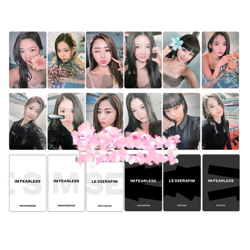 Kpop Le sserafim FEARLESS 1st Mini Album Photo Cards Fanmade