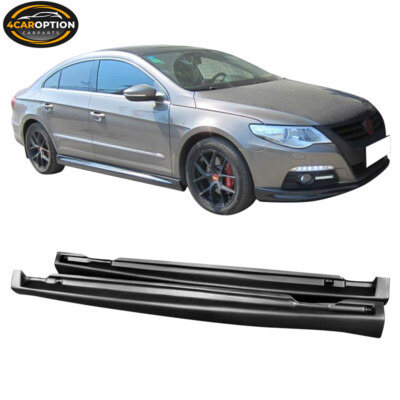 Fits 09-16 Volkswagen VW CC PP Side Skirt Rocker Panel Extension Lip