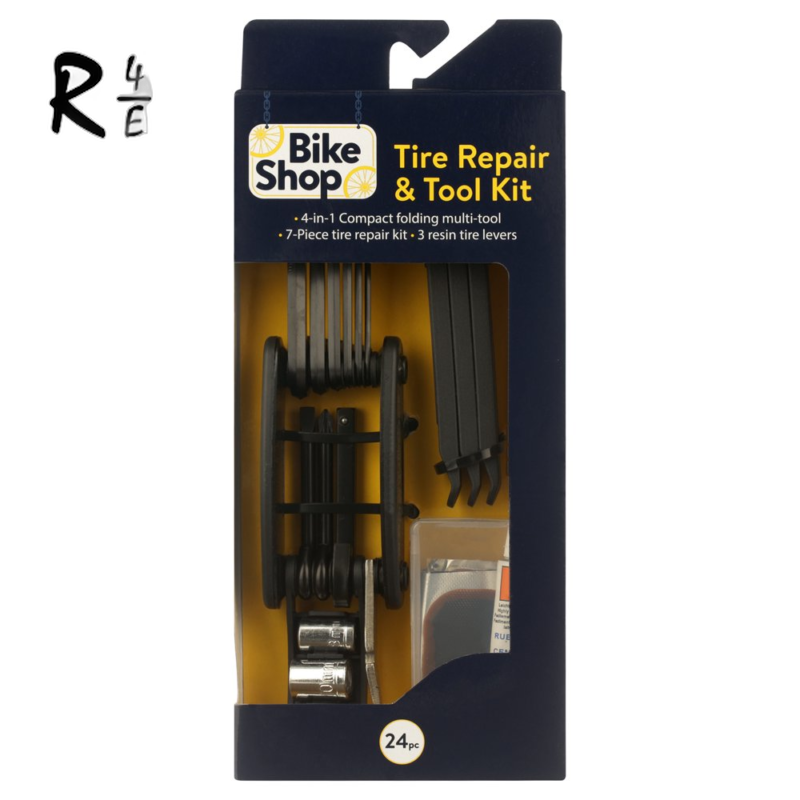 Complete Bike Shop Multi-Tool Tire and Tool Repair Kit