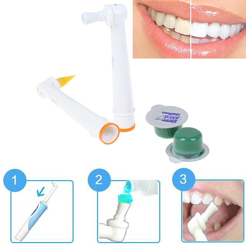 Teeth Whitening Polisher Head Kit Electric Toothbrush Polish Cup Stain RemovUS