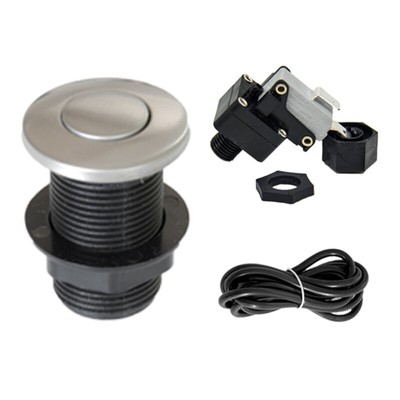 Garbage Disposal Metal Brushed, 32mm Sink Top Push Button