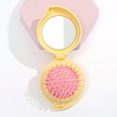 Pro Anti-static Bamboo Airbag Massage Head Scalp Straight Curly Hair Brush Comb