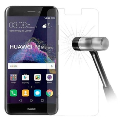 2x Huawei P8 Lite (2017) Panzerfolie Schutzglas 9H Display Tempered Echt Glass