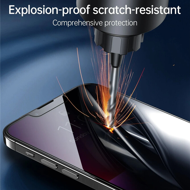 3 Pack  for iPhone 15 14 13 12 Pro Max X Privacy Tempered Glass Screen Protector