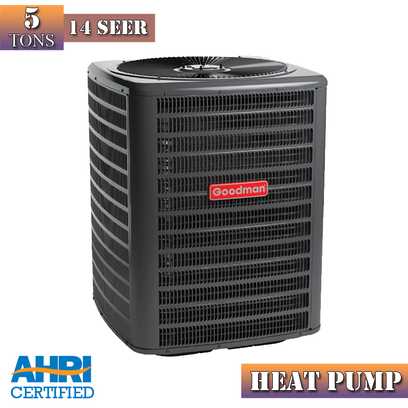 5 Ton 14 SEER Goodman Heat Pump AC Condenser Unit Single-Pha