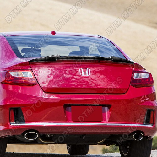 ACCORD Coupe 鴨デコイ For 13-17 Honda Accord Coupe V-Style Carbon Fiber Trunk