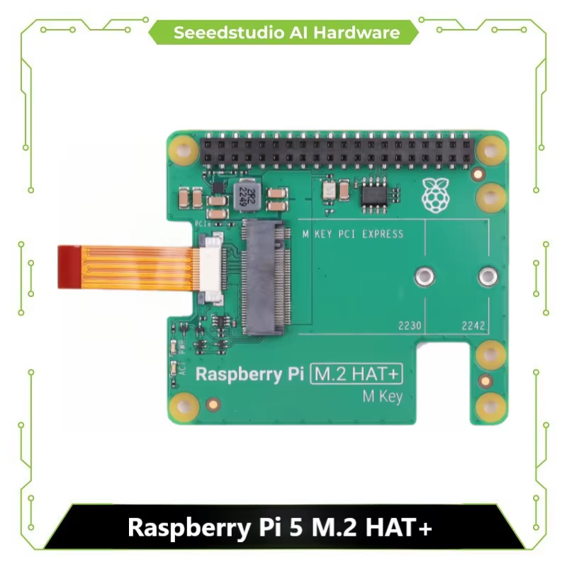 Raspberry Pi 5 M.2 HAT Gen2 Gen3 NVME M.2 SSD 2230/2242 Size M Key PCI Express G