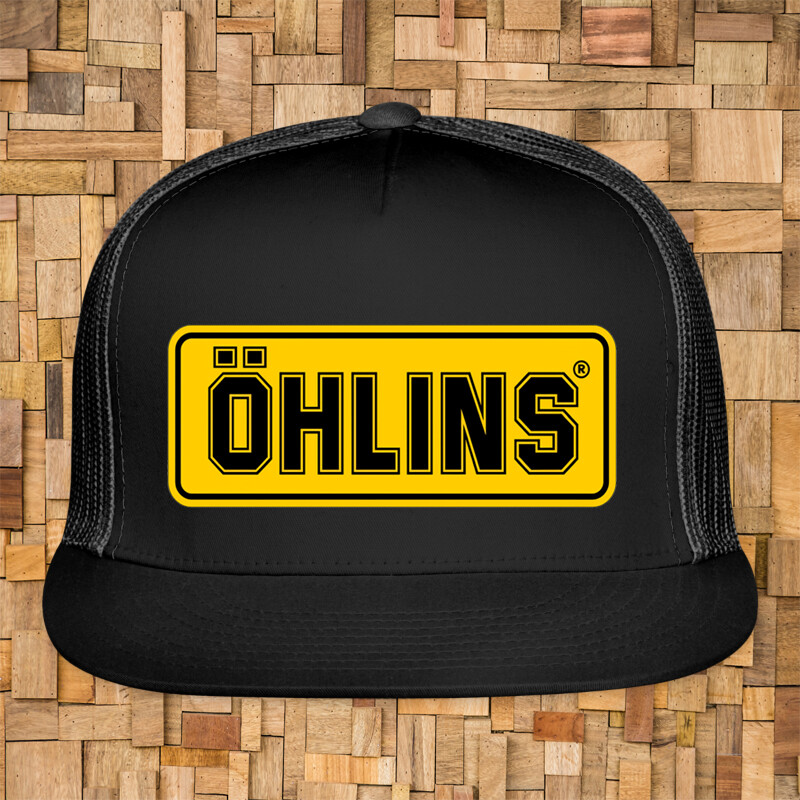 Ohlins Car Racing Black Trucker Hat Cap Adult Size | eBay