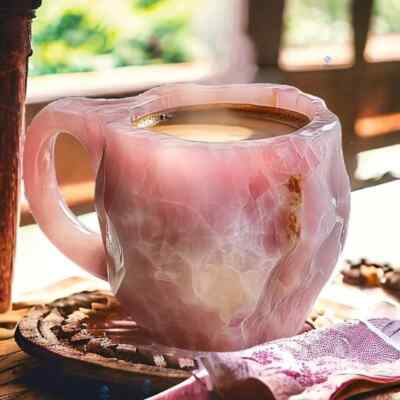 新品ブルーメイトCoffee Mug 15 oz 425ml 日本未販売 400ml Elegant Luxury Mineral Colored Crystal Mug Translucent