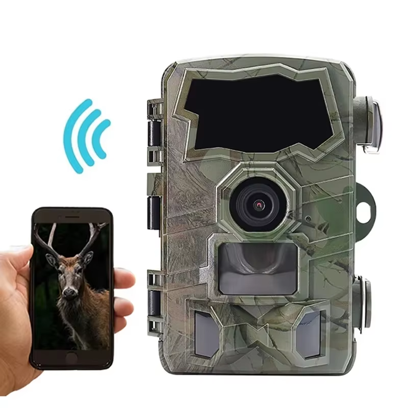 Outdoor WiFi Trail Camera Bluetooth 4K 32MP Game Camera 850NM Night Vision Motio