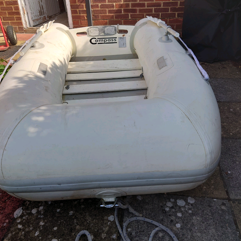 Compass inflatable dinghy with wooden slats floor, spares or repair