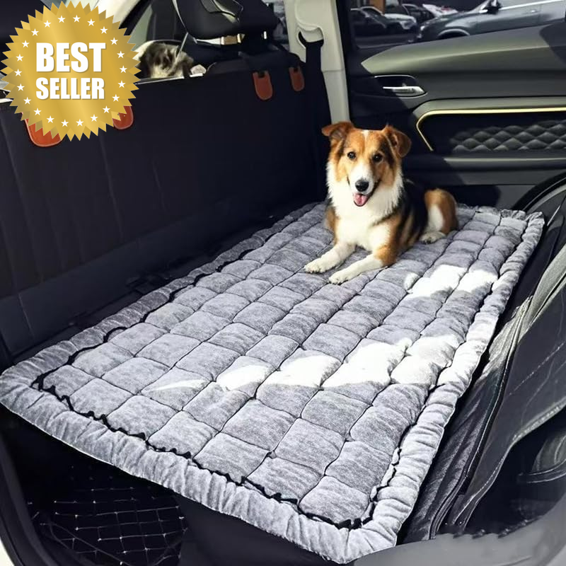 Thickened Backseat Dog Bed Mat for Car – Soft Nonslip Dog Bed for Car Back Seat,