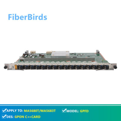 GPFD GPON card for Huawei MA5608T, MA5680T or MA5683T OLT, with 16 SFPs C++