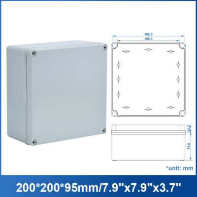Waterproof Electrical Enclosure Box ABS Plastic Project Case DIY Nylon Screws US