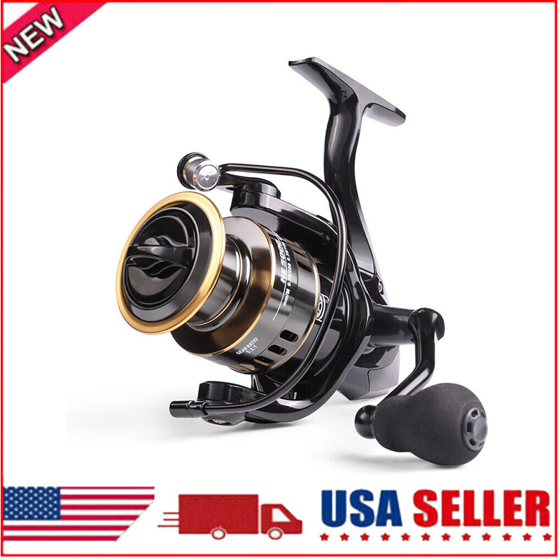 Carrete De Pesca Giratorio Fishing Reel 5.2:1 Spinning Coil 