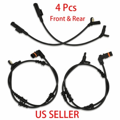 4 x Front Rear ABS Wheel Speed Sensor For 06 2007-2011 Mercedes-Benz ML350 R350