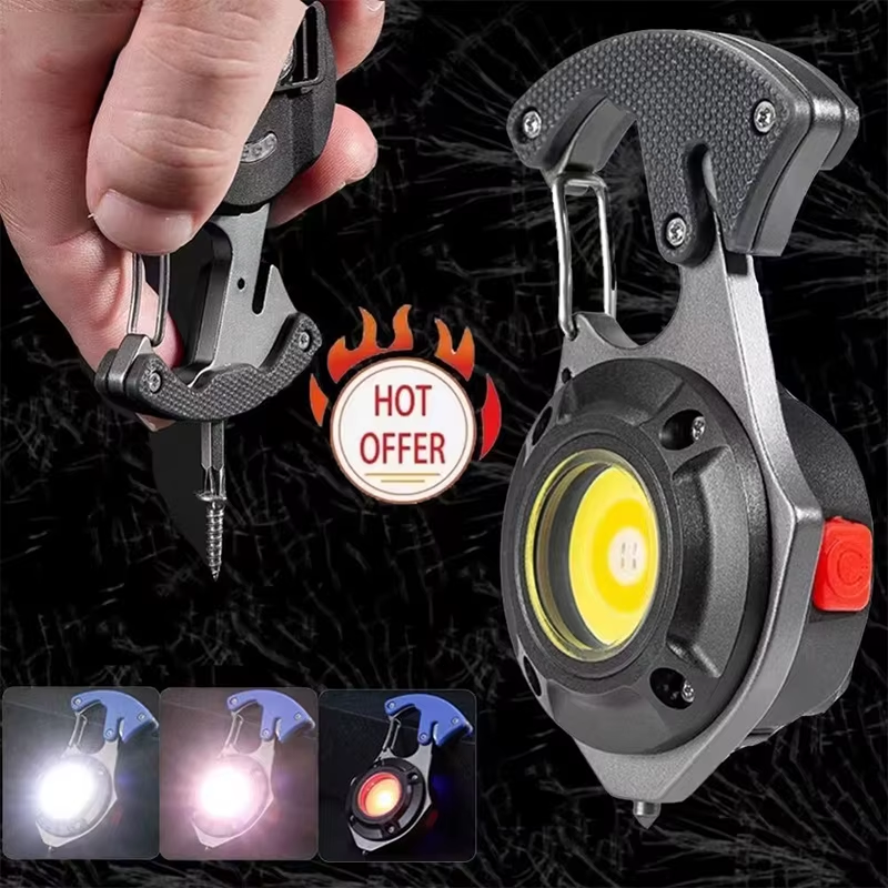 LED Micro Flashlight Pocket Keychain Flashlights USB Rechargeable Torch Strong M