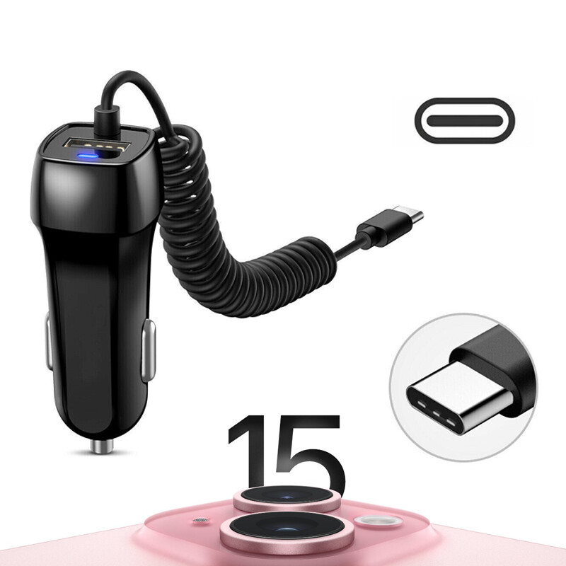 FAST Rapid Car Charger Type C USB-C Charging For iPhone 15 P