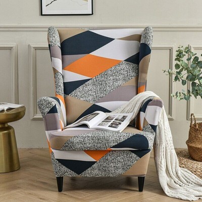 Wing Chair Covers Wingback Chair Slipcover Sofa Slipcovers with Seat Cover