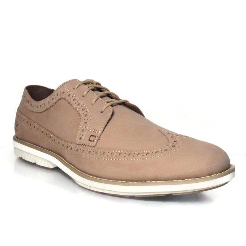 

МУЖСКИЕ ОБУВЬ OXFORD ИЗ КОЖИ НУБАК TIMBERLAND EK KEMPTON BROGUE SZ 10.5, 9225B, Taupe