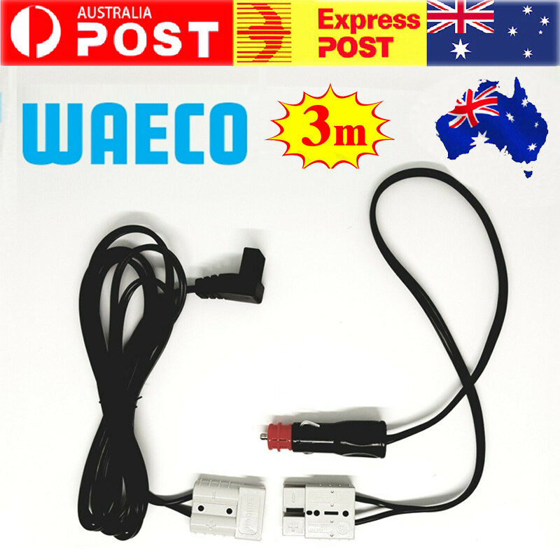 WAECO FRIDGE CORD 12V 3M DC Cable Lead with inline ANDERSON PLUG SUITS