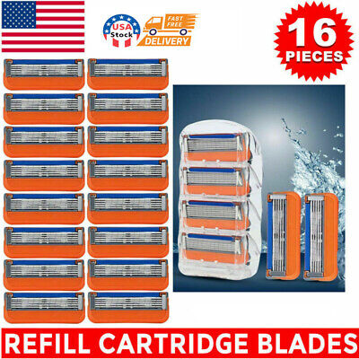 16PCS 5 Layer Men's Razor Blades Refills Replacement Comfortable Shave Trimmer